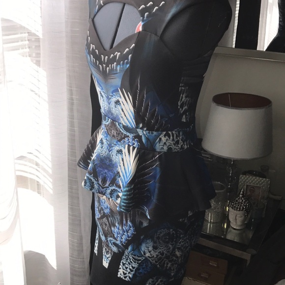 Arden B peplum keyhole dress - Picture 4 of 8